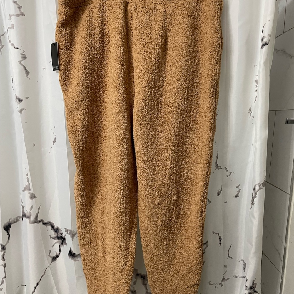 Eloquii Tan Sweatpants Relaxed Fit Joggers